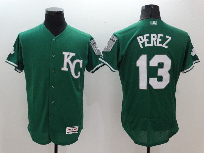 Men Kansas City Royals #13 Perez Green Elite 2021 MLB Jerseys->new york mets->MLB Jersey